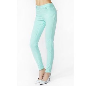 Nasty Gal Mint Green Skinny Jeans Size 28